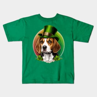 Beagle St. Patrick's day Kids T-Shirt